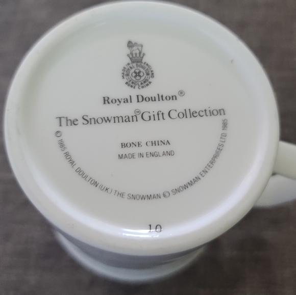 Royal Doulton Replacement Vintage Snowman Themed Ceramic Mug 81609 1985 - Picture 2 of 9